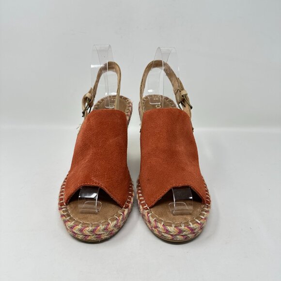 TOMS Women's Monica Slingback Wedge Suede/Leather Sandal - Picture 4 of 16